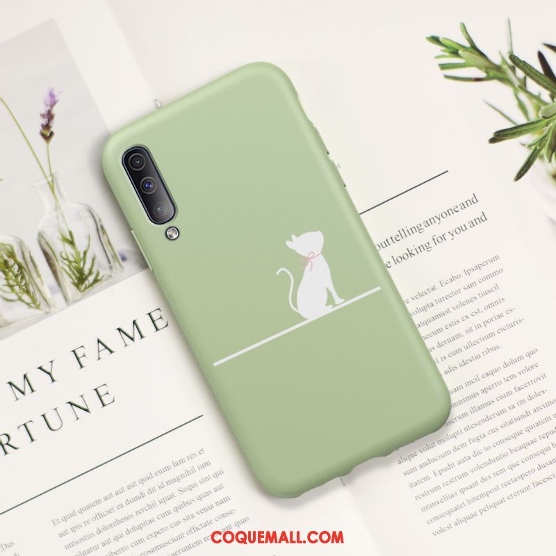 Étui Samsung Galaxy A50s Fluide Doux Incassable Charmant, Coque Samsung Galaxy A50s Tendance Vert