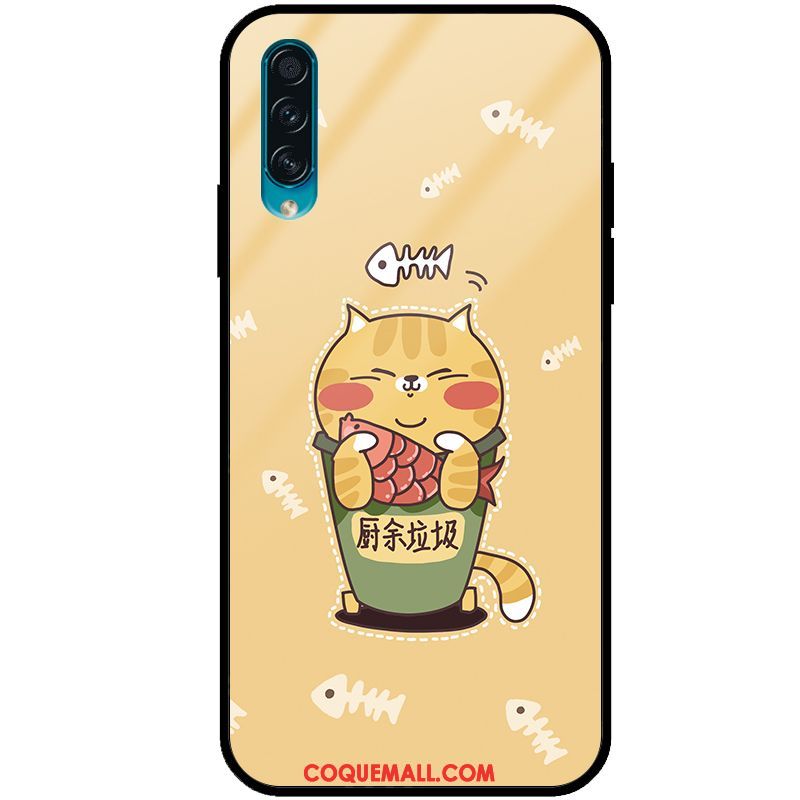 Étui Samsung Galaxy A50s Téléphone Portable Verre Tendance, Coque Samsung Galaxy A50s Jaune Vent Beige