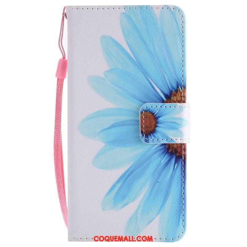 Étui Samsung Galaxy A6+ Protection Bleu Étui En Cuir, Coque Samsung Galaxy A6+ Incassable Tout Compris