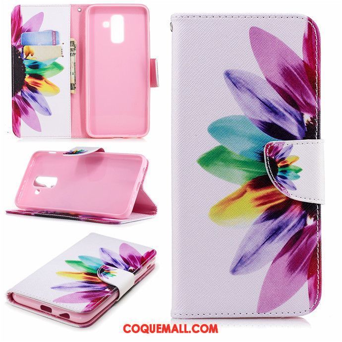 Étui Samsung Galaxy A6 Tendance Étoile Étui En Cuir, Coque Samsung Galaxy A6 Multicolore Clamshell