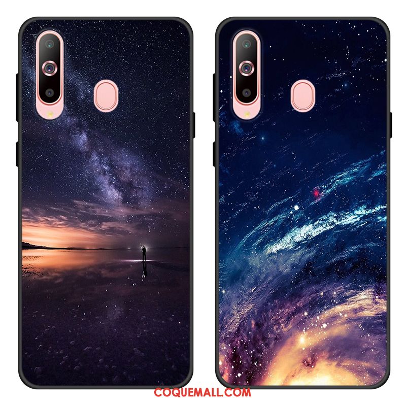 Étui Samsung Galaxy A60 Téléphone Portable Incassable Protection, Coque Samsung Galaxy A60 Étoile Noir