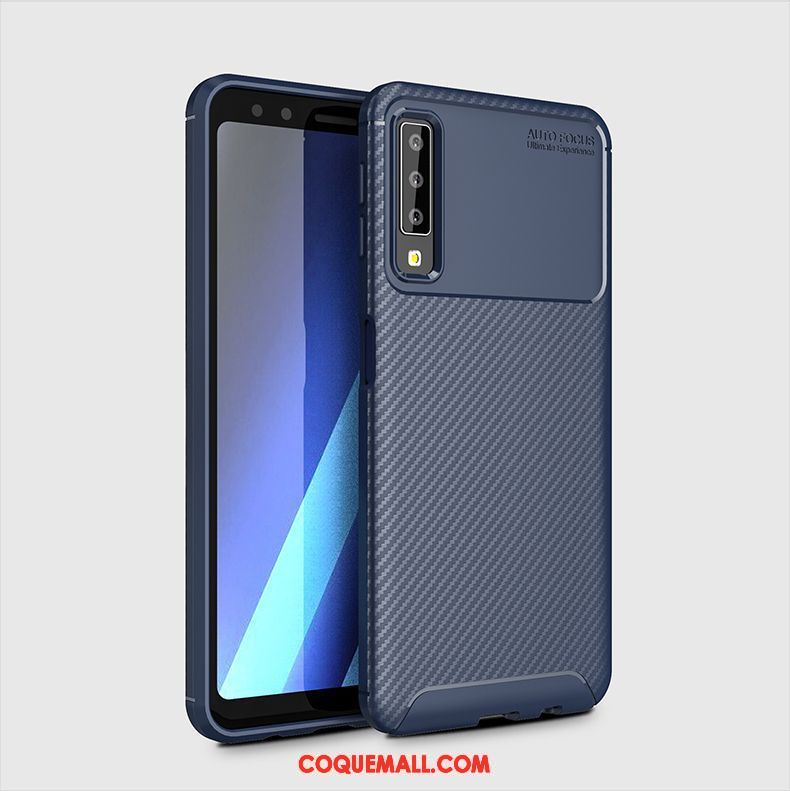 Étui Samsung Galaxy A7 2018 Modèle Fleurie Fibre Incassable, Coque Samsung Galaxy A7 2018 Téléphone Portable Tout Compris