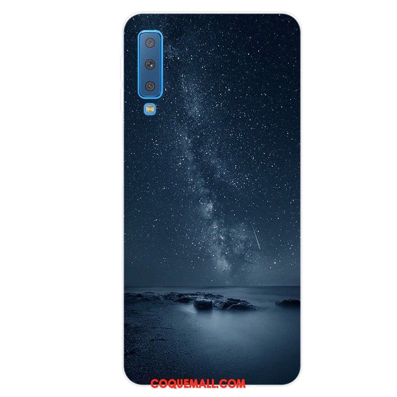 Étui Samsung Galaxy A7 2018 Protection Tout Compris Téléphone Portable, Coque Samsung Galaxy A7 2018 Incassable Fluide Doux