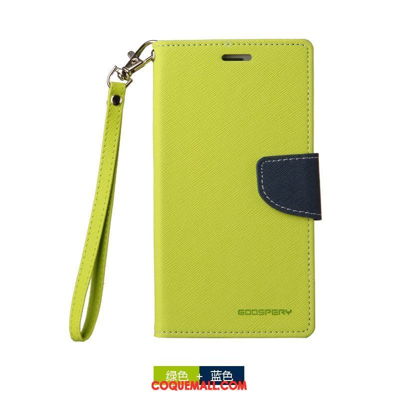 Étui Samsung Galaxy A7 2018 Étui En Cuir Vert Incassable, Coque Samsung Galaxy A7 2018 Protection Étoile