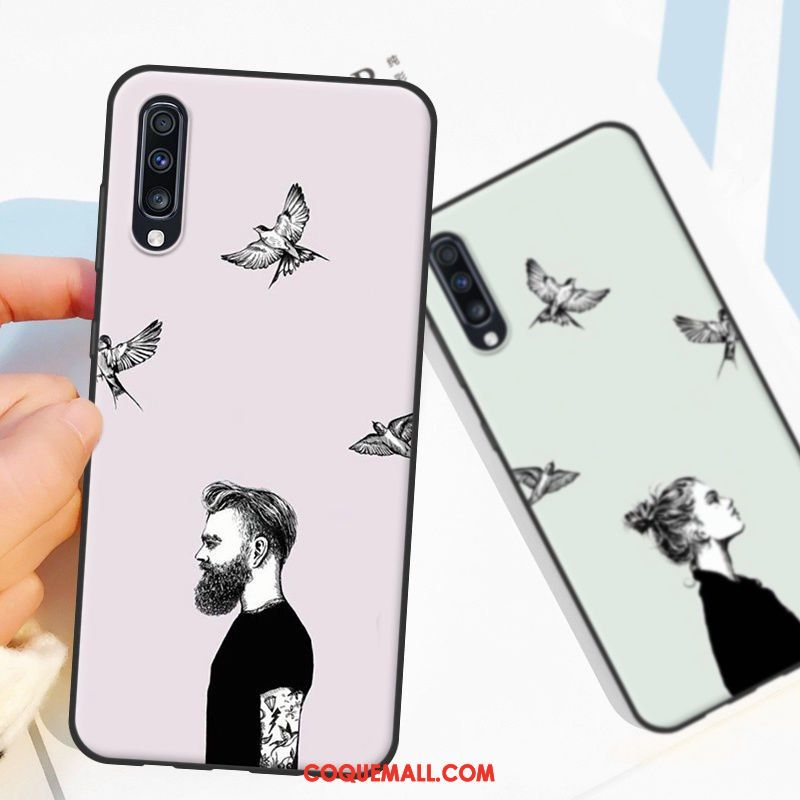 Étui Samsung Galaxy A70 Amoureux Téléphone Portable Étoile, Coque Samsung Galaxy A70 Fluide Doux Personnalité