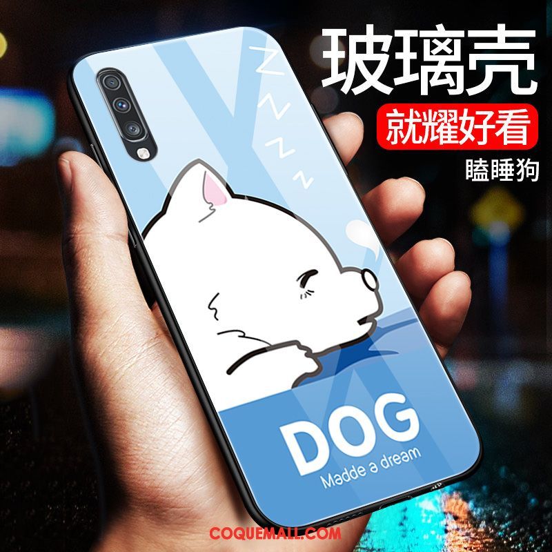 Étui Samsung Galaxy A70 Protection Personnalité Dessin Animé, Coque Samsung Galaxy A70 Tout Compris Verre