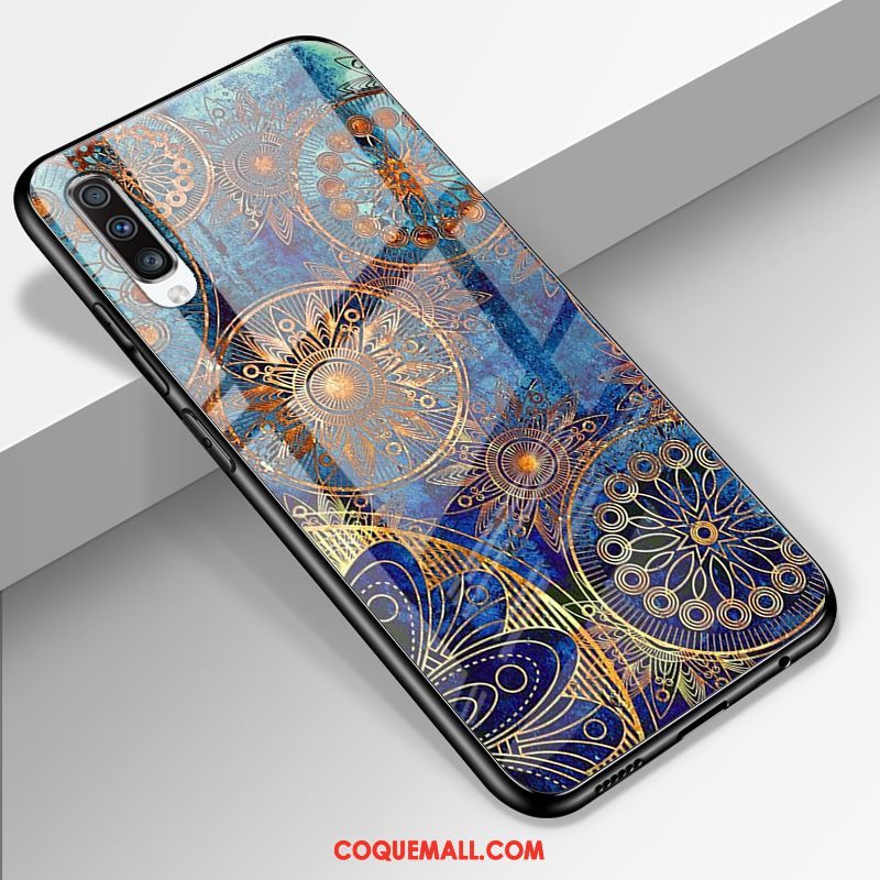 Étui Samsung Galaxy A70 Style Chinois Ciel Étoilé Verre, Coque Samsung Galaxy A70 Protection Amoureux