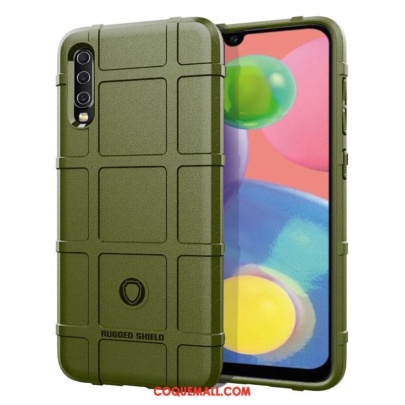 Étui Samsung Galaxy A70s Vert Étoile Silicone, Coque Samsung Galaxy A70s Téléphone Portable Protection