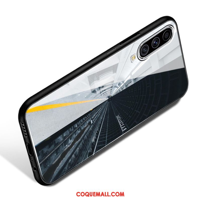 Étui Samsung Galaxy A70s Étoile Noir Verre, Coque Samsung Galaxy A70s Tendance Téléphone Portable