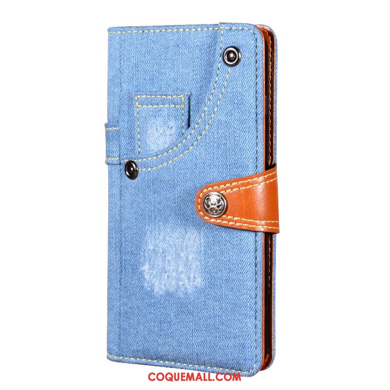 Étui Samsung Galaxy A71 Bleu Étoile Denim, Coque Samsung Galaxy A71 Téléphone Portable