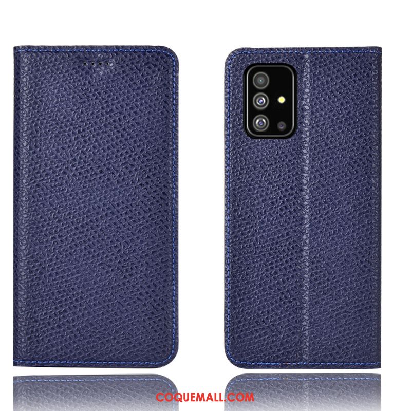 Étui Samsung Galaxy A71 Téléphone Portable Tout Compris Mesh, Coque Samsung Galaxy A71 Incassable Bleu