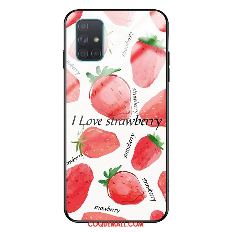 Étui Samsung Galaxy A71 Verre Frais Incassable, Coque Samsung Galaxy A71 Téléphone Portable Art