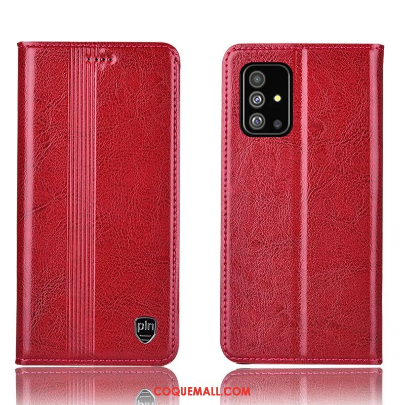 Étui Samsung Galaxy A71 Étoile Téléphone Portable Tout Compris, Coque Samsung Galaxy A71 Rouge Incassable