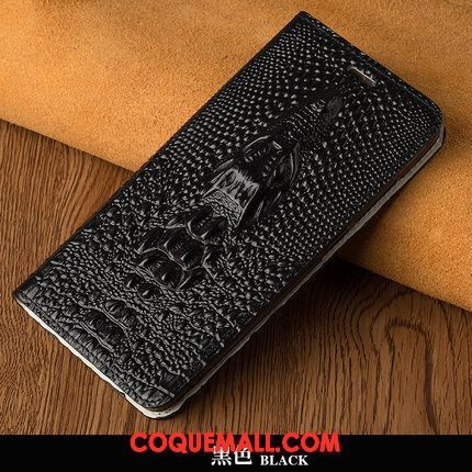 Étui Samsung Galaxy A8 2018 Protection Luxe Noir, Coque Samsung Galaxy A8 2018 Business Difficile