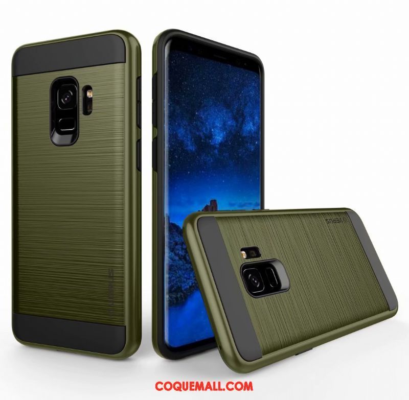 Étui Samsung Galaxy A8 2018 Soie Étoile Vert, Coque Samsung Galaxy A8 2018 Incassable Protection