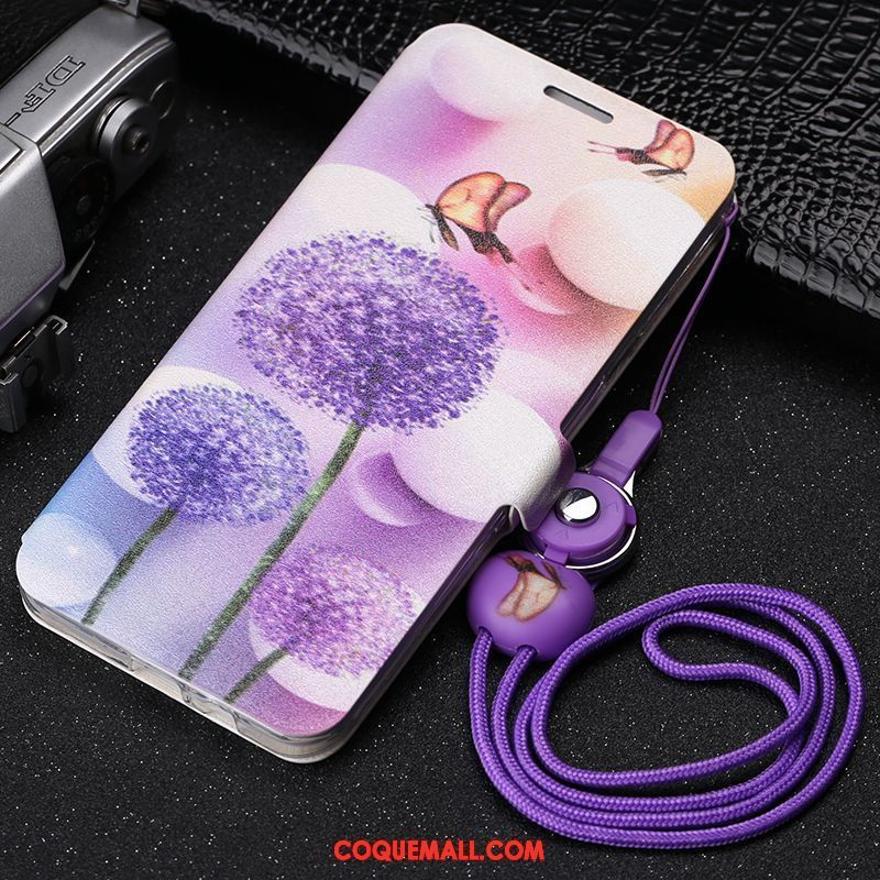 Étui Samsung Galaxy A8 Peinture Violet Protection, Coque Samsung Galaxy A8 Ornements Suspendus Tempérer