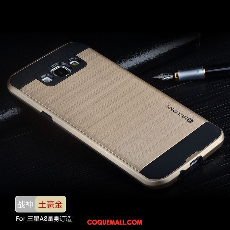 Étui Samsung Galaxy A8 Silicone Créatif Personnalité, Coque Samsung Galaxy A8 Or Étoile