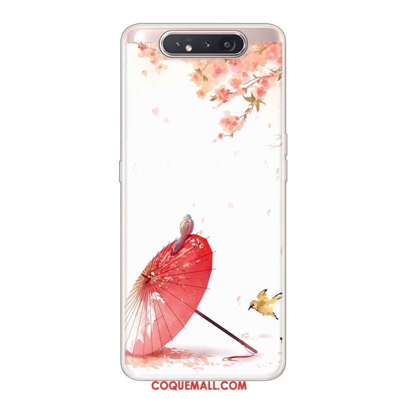 Étui Samsung Galaxy A80 Protection Étoile Créatif, Coque Samsung Galaxy A80 Blanc Incassable