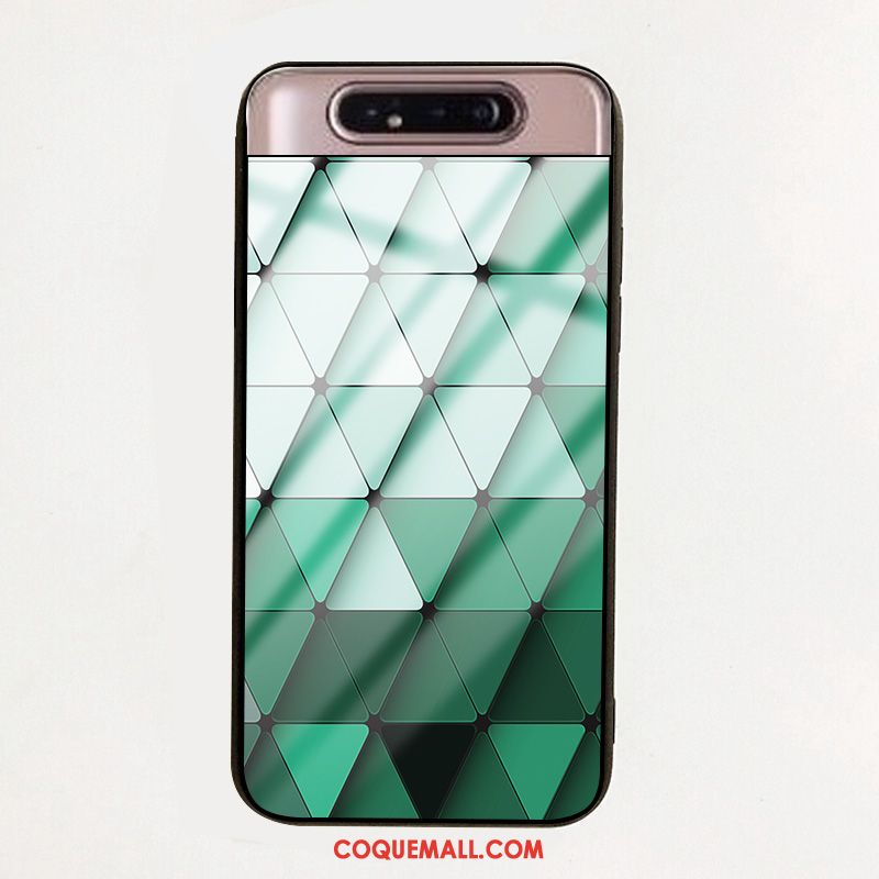 Étui Samsung Galaxy A80 Vert Simple Incassable, Coque Samsung Galaxy A80 Téléphone Portable Étoile