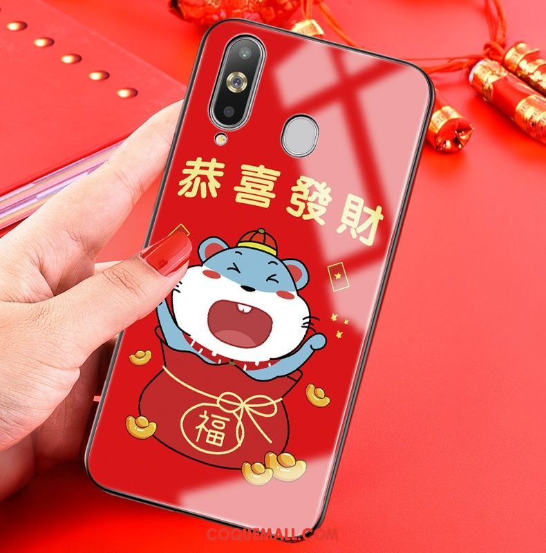 Étui Samsung Galaxy A8s Charmant Tout Compris Silicone, Coque Samsung Galaxy A8s Nouveau Rouge