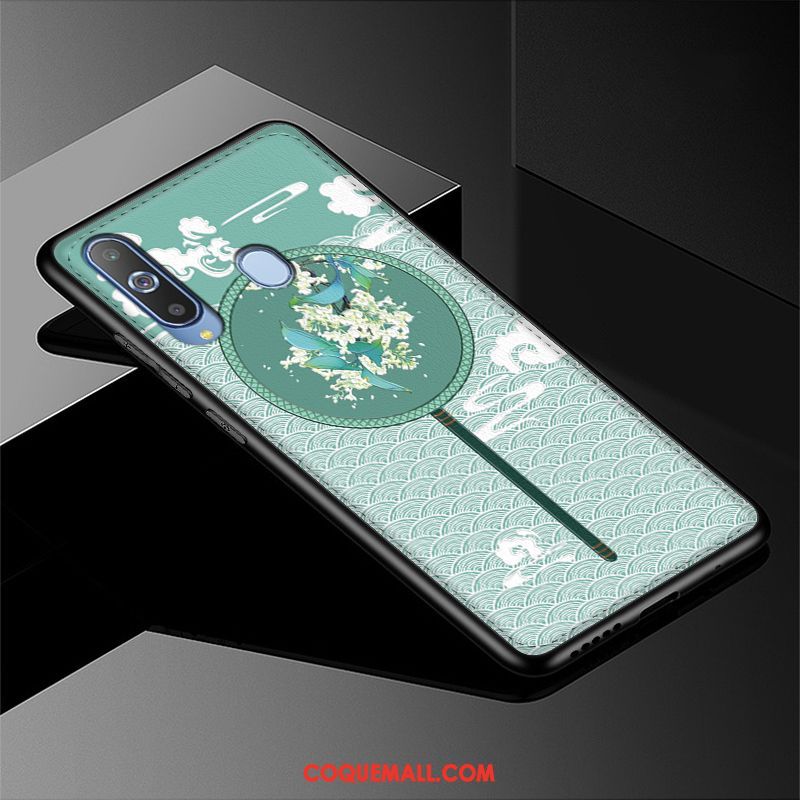 Étui Samsung Galaxy A8s Dessin Animé Téléphone Portable Modèle Fleurie, Coque Samsung Galaxy A8s Tendance Fluide Doux