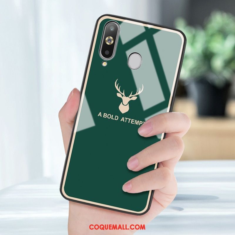 Étui Samsung Galaxy A8s Protection Cerf Amoureux, Coque Samsung Galaxy A8s Téléphone Portable Miroir