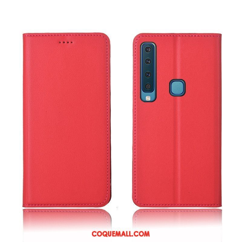 Étui Samsung Galaxy A9 2018 Silicone Protection Incassable, Coque Samsung Galaxy A9 2018 Nouveau Rouge