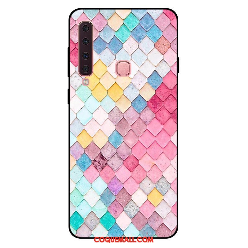 Étui Samsung Galaxy A9 2018 Tout Compris Protection Fluide Doux, Coque Samsung Galaxy A9 2018 Multicolore Art