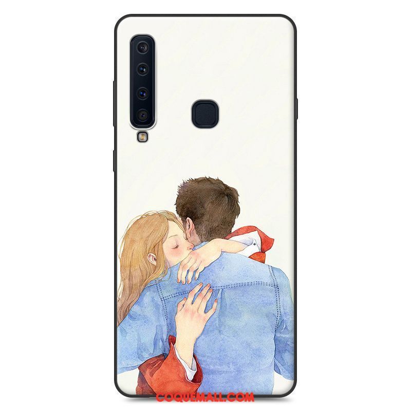 Étui Samsung Galaxy A9 2018 Étoile Bleu Fluide Doux, Coque Samsung Galaxy A9 2018 Charmant Incassable