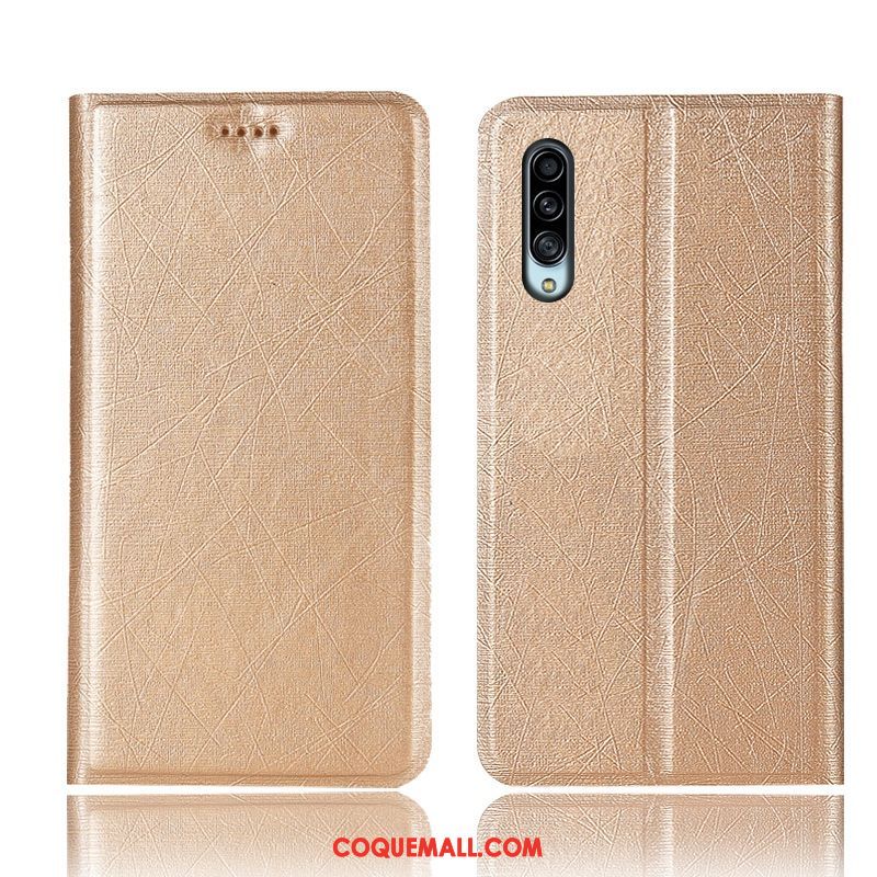 Étui Samsung Galaxy A90 5g Protection Incassable Soie, Coque Samsung Galaxy A90 5g Or Téléphone Portable