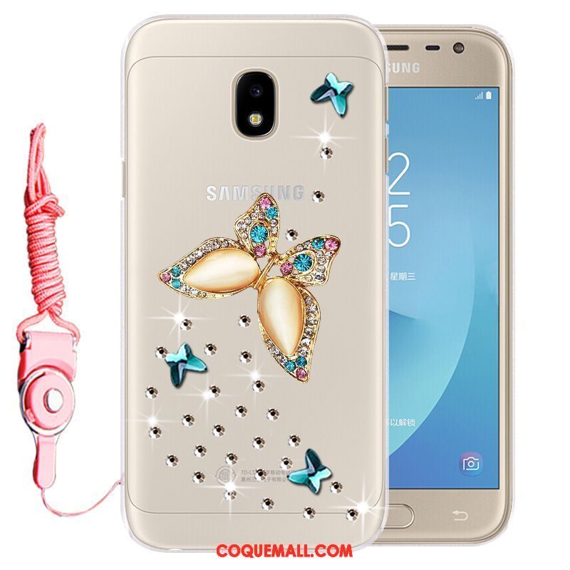 Étui Samsung Galaxy J3 2017 Incassable Téléphone Portable Étoile, Coque Samsung Galaxy J3 2017 Protection Fluide Doux