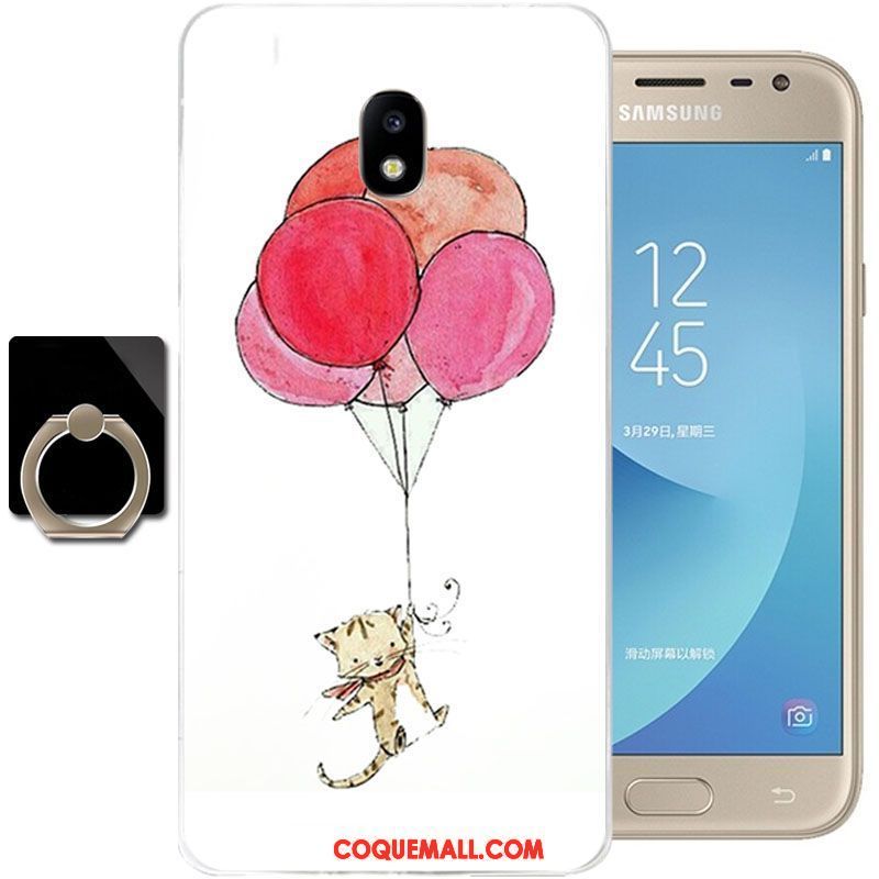 Étui Samsung Galaxy J3 2017 Téléphone Portable Rouge Incassable, Coque Samsung Galaxy J3 2017 Tout Compris Fluide Doux