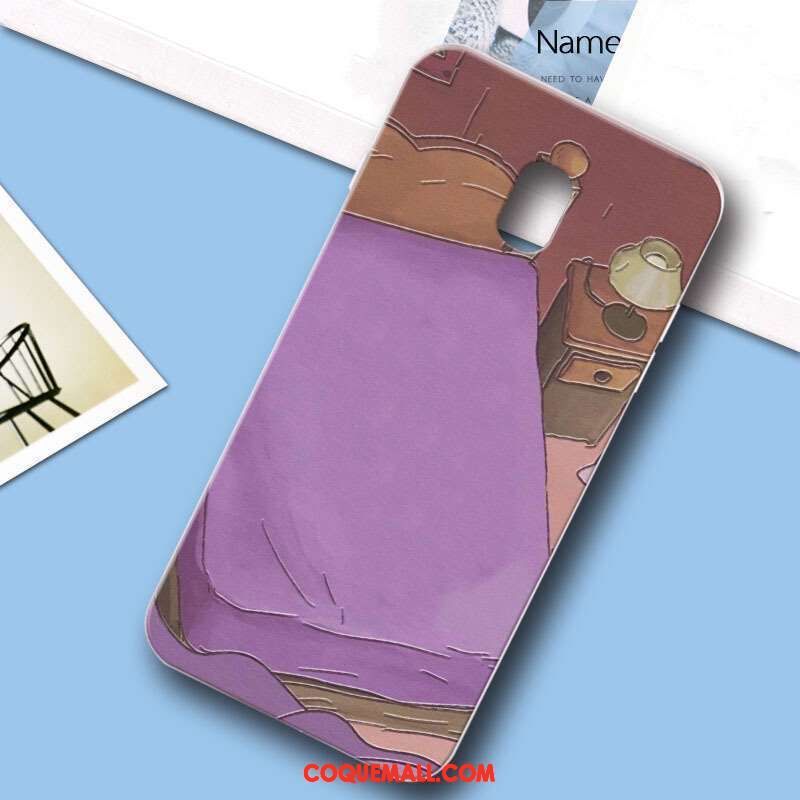 Étui Samsung Galaxy J3 2017 Violet Protection Fluide Doux, Coque Samsung Galaxy J3 2017 Incassable Créatif