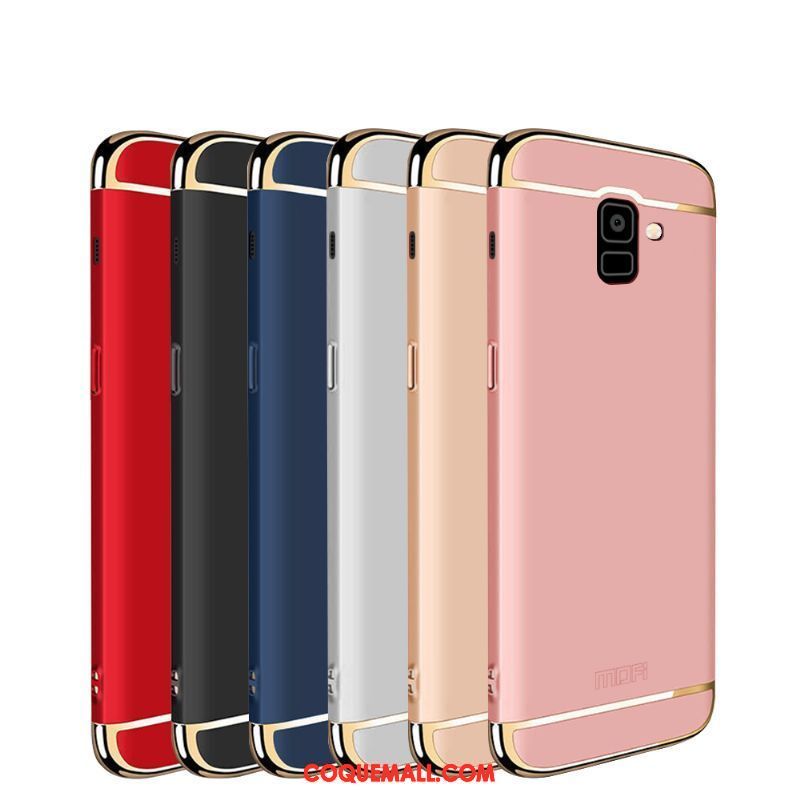 Étui Samsung Galaxy J6 Téléphone Portable Difficile Étoile, Coque Samsung Galaxy J6 Or Rose Protection