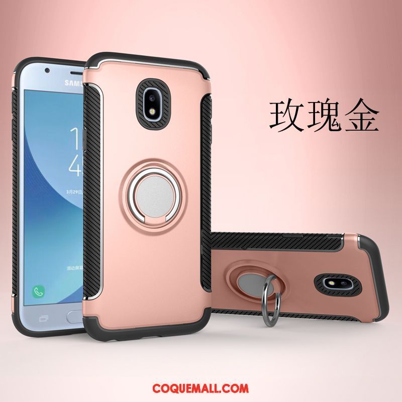 Étui Samsung Galaxy J7 2017 Or Rose Protection Europe, Coque Samsung Galaxy J7 2017 Étoile Incassable