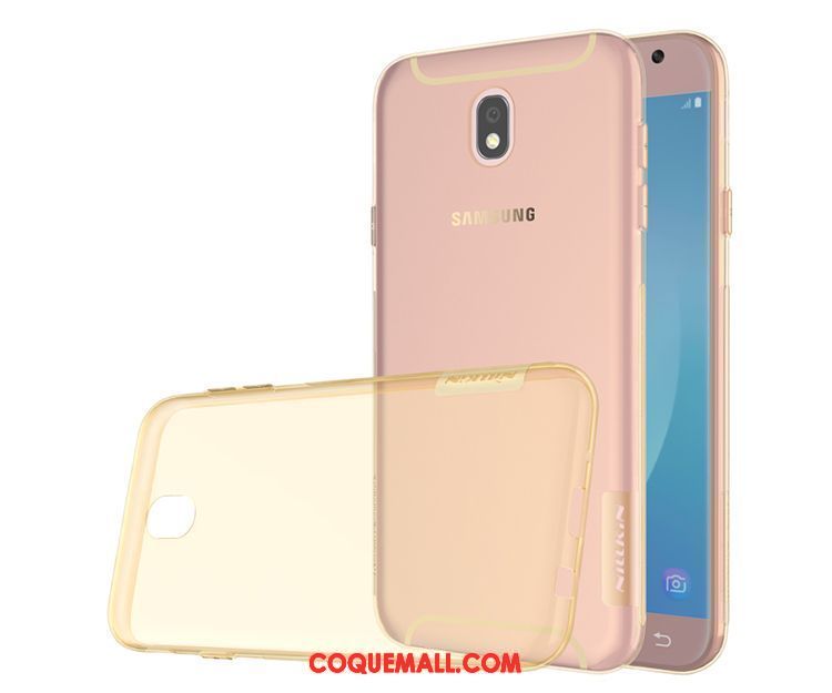 Étui Samsung Galaxy J7 2017 Transparent Étoile Téléphone Portable, Coque Samsung Galaxy J7 2017 Silicone Incassable Braun