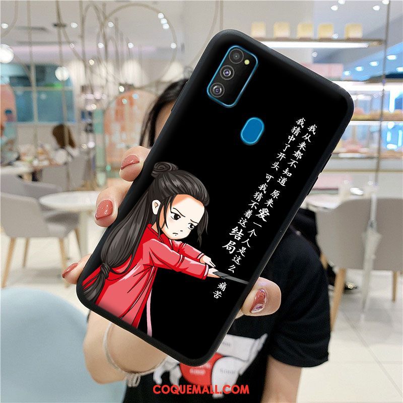 Étui Samsung Galaxy M30s Incassable Violet Étoile, Coque Samsung Galaxy M30s Fluide Doux Dessin Animé