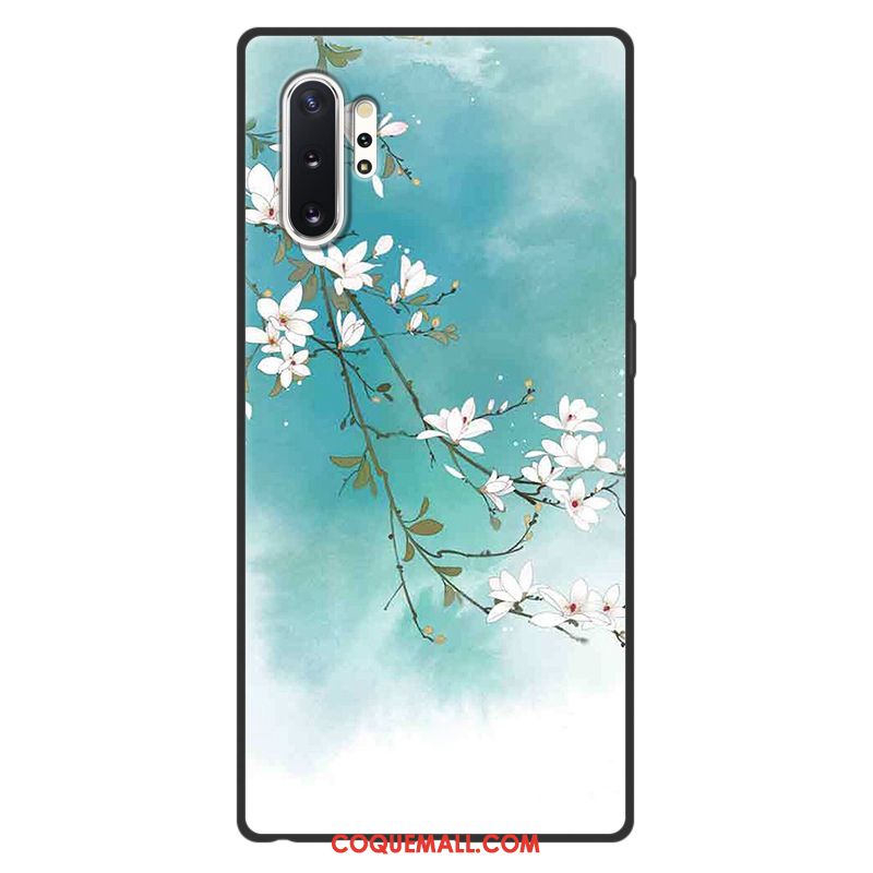 Étui Samsung Galaxy Note 10+ Art Style Chinois Étoile, Coque Samsung Galaxy Note 10+ Incassable Vintage