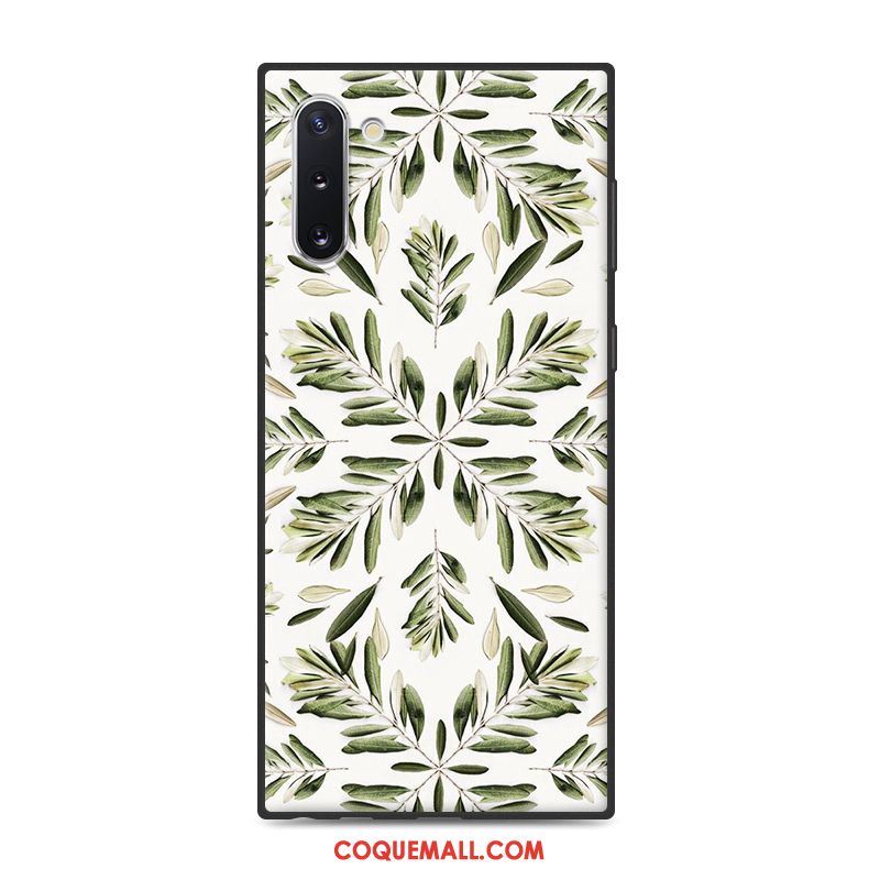 Étui Samsung Galaxy Note 10 Incassable Étoile Vert, Coque Samsung Galaxy Note 10 Tendance Silicone