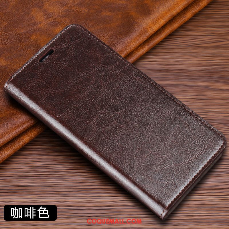 Étui Samsung Galaxy Note 10 Lite En Cuir Étoile Marron, Coque Samsung Galaxy Note 10 Lite Business Téléphone Portable