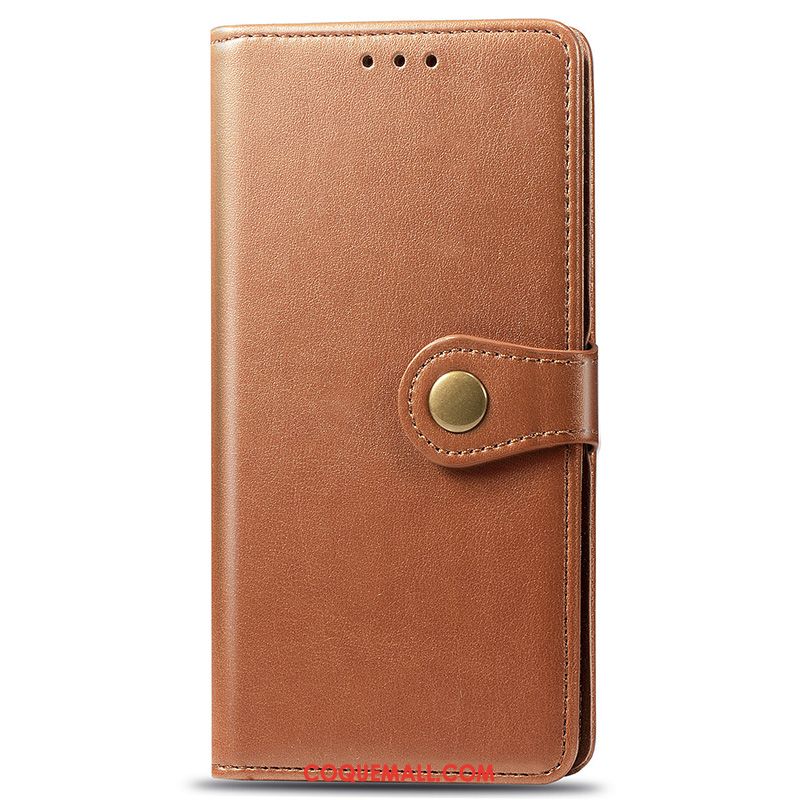 Étui Samsung Galaxy Note 10 Lite Plier Protection Clair, Coque Samsung Galaxy Note 10 Lite Incassable Téléphone Portable Braun