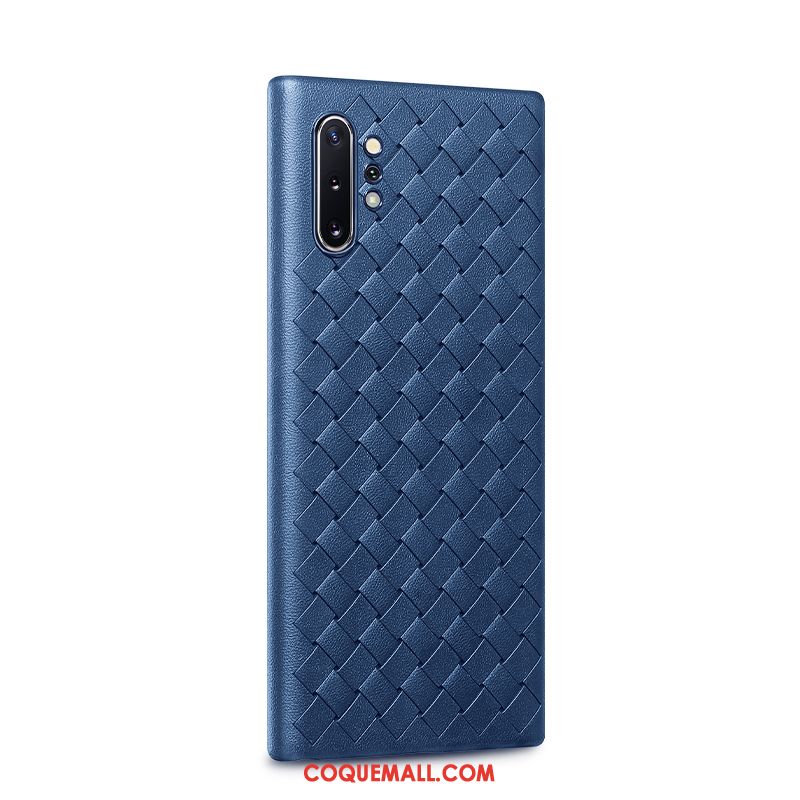 Étui Samsung Galaxy Note 10+ Marque De Tendance En Cuir Respirant, Coque Samsung Galaxy Note 10+ Étoile Personnalité