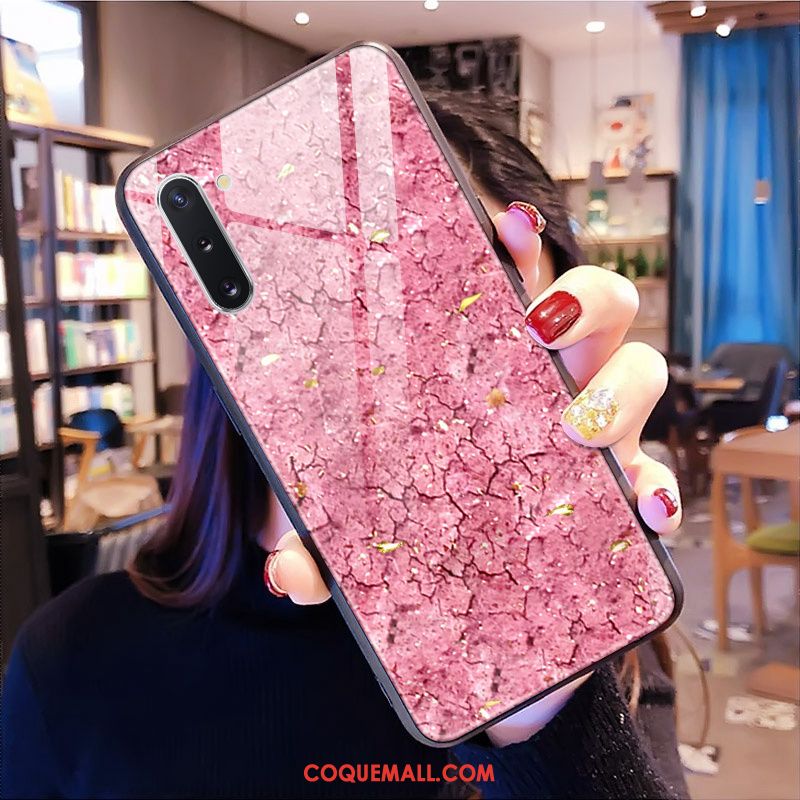 Étui Samsung Galaxy Note 10 Rose Étoile Marque De Tendance, Coque Samsung Galaxy Note 10 Personnalité Modèle Fleurie