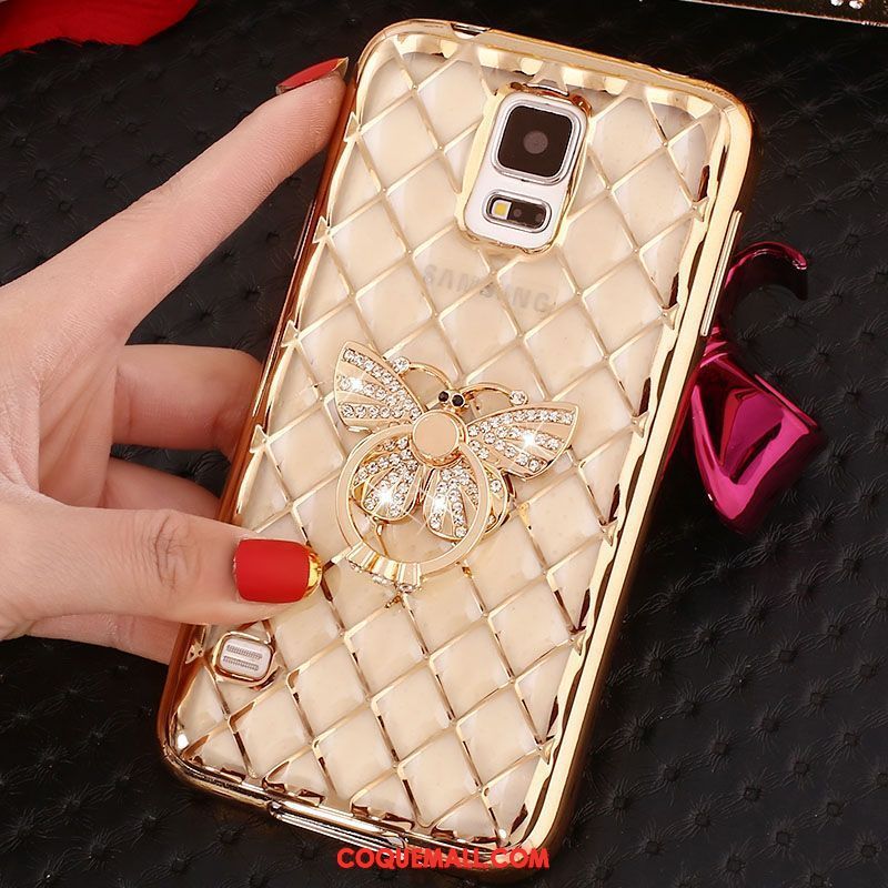 Étui Samsung Galaxy Note 4 Incruster Strass Étoile Protection, Coque Samsung Galaxy Note 4 Fluide Doux Téléphone Portable