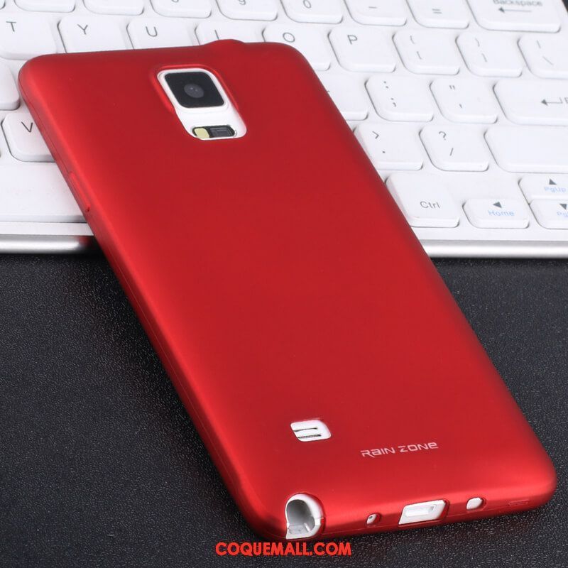 Étui Samsung Galaxy Note 4 Silicone Couvercle Arrière Personnalité, Coque Samsung Galaxy Note 4 Créatif Rouge