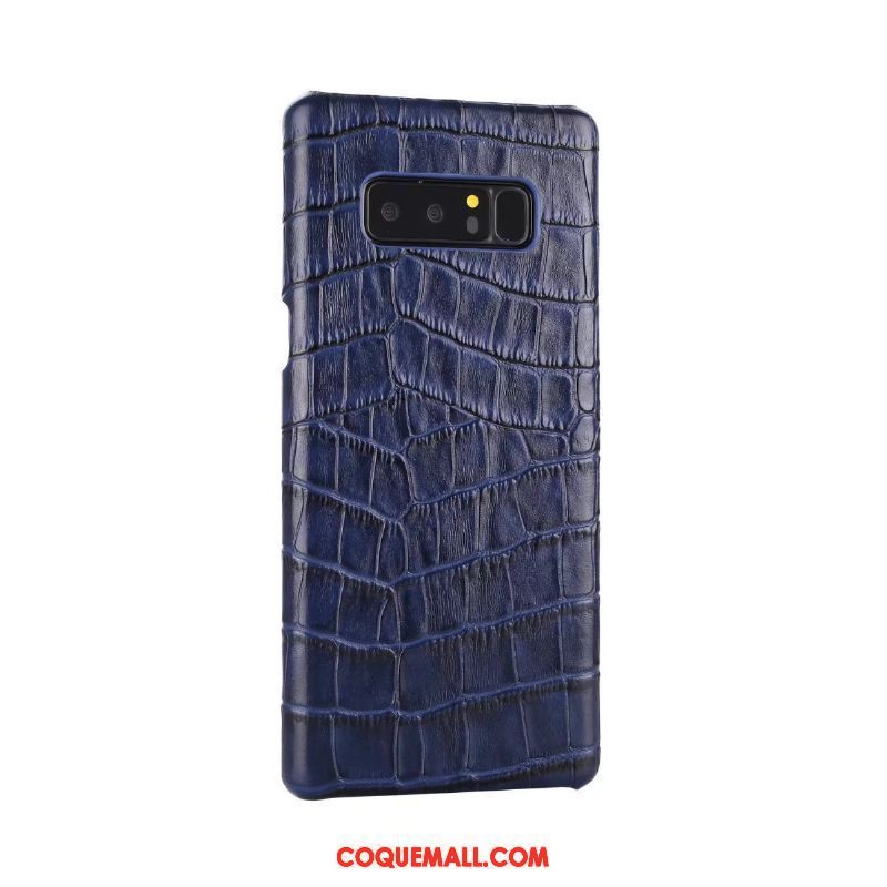 Étui Samsung Galaxy Note 8 Cuir Véritable Étui En Cuir Étoile, Coque Samsung Galaxy Note 8 Téléphone Portable Luxe