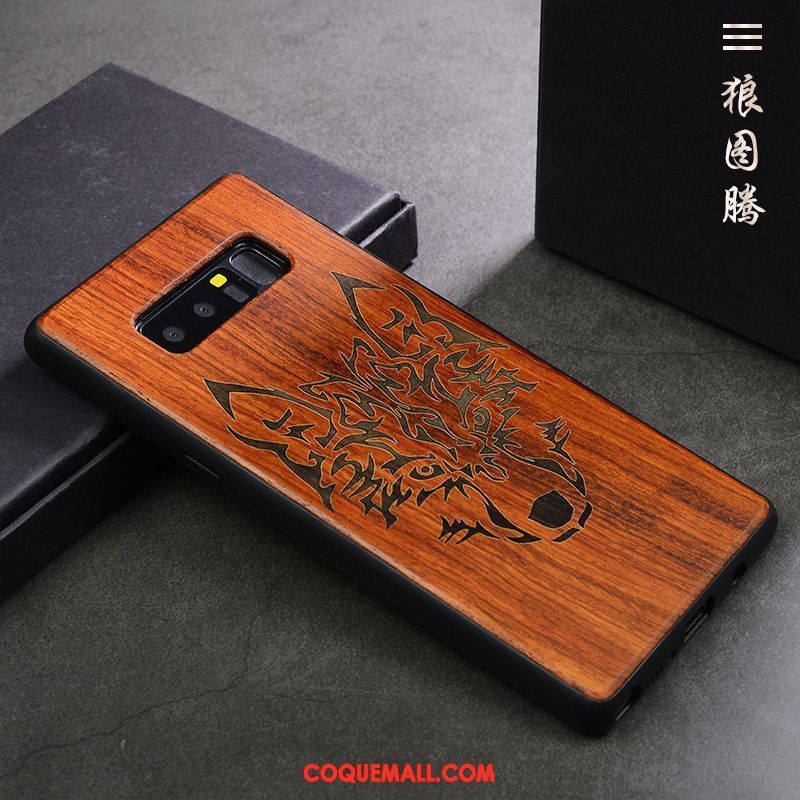 Étui Samsung Galaxy Note 8 Personnalité Vintage Tendance, Coque Samsung Galaxy Note 8 Protection Incassable Braun