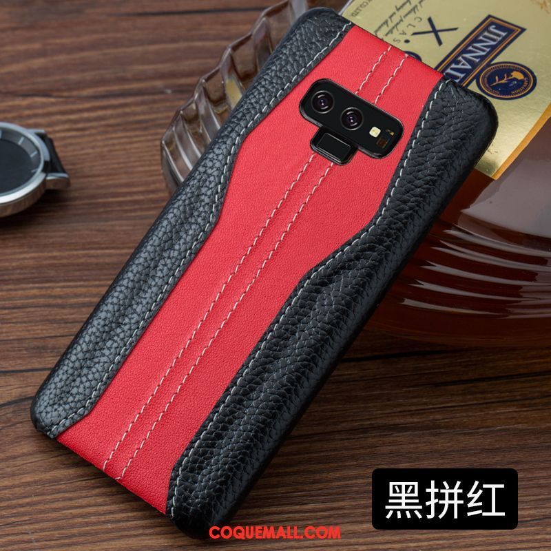 Étui Samsung Galaxy Note 9 Incassable Téléphone Portable Cuir, Coque Samsung Galaxy Note 9 Personnalité Couvercle Arrière