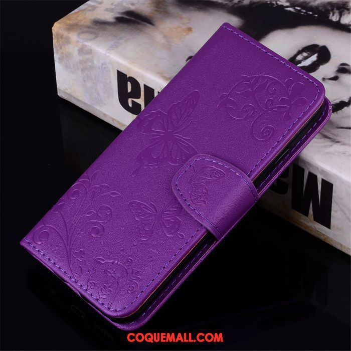 Étui Samsung Galaxy Note 9 Incassable Étoile Protection, Coque Samsung Galaxy Note 9 Étui En Cuir Violet