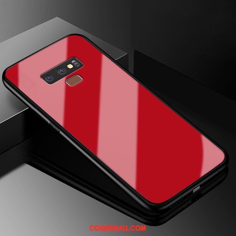 Étui Samsung Galaxy Note 9 Étoile Couleur Unie Mode, Coque Samsung Galaxy Note 9 Verre Incassable